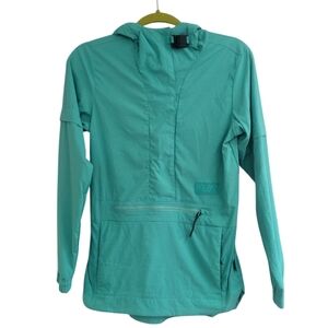 FW Apparel Turquoise Source 4 Season Anorak Jacket. XS